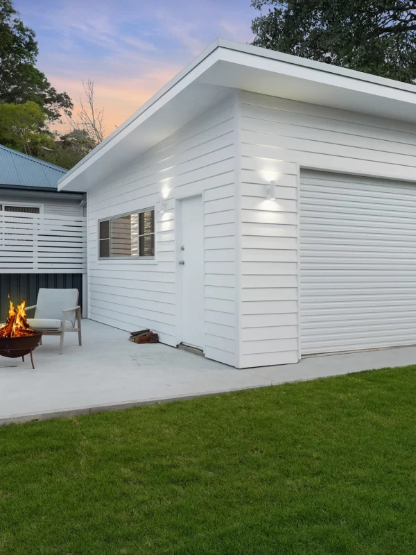 shed renovation in Newcastle backyard